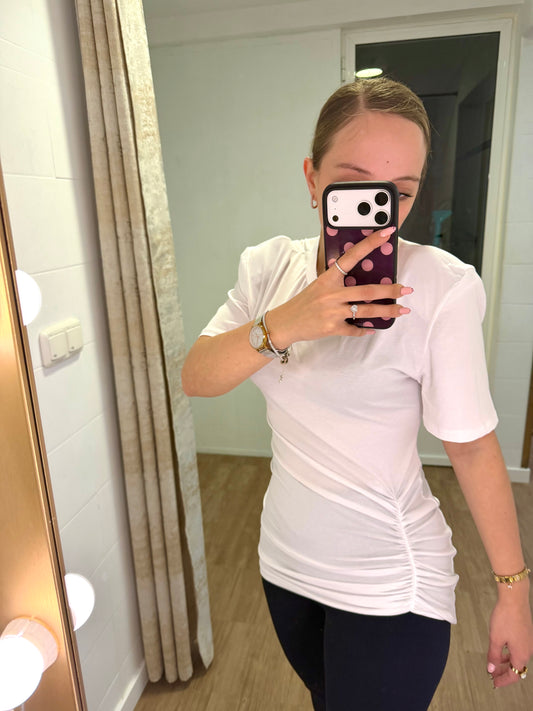 Camiseta Shoulder Chic Blanca