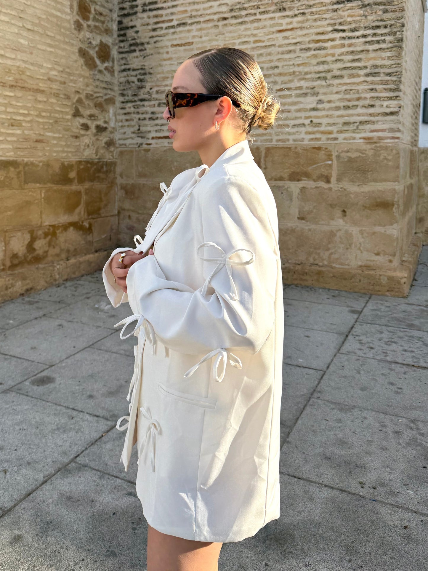 Blazer Bow Blanco