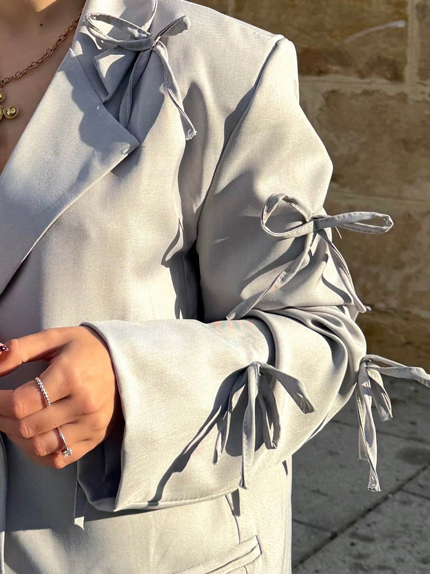 Blazer Bow Gris