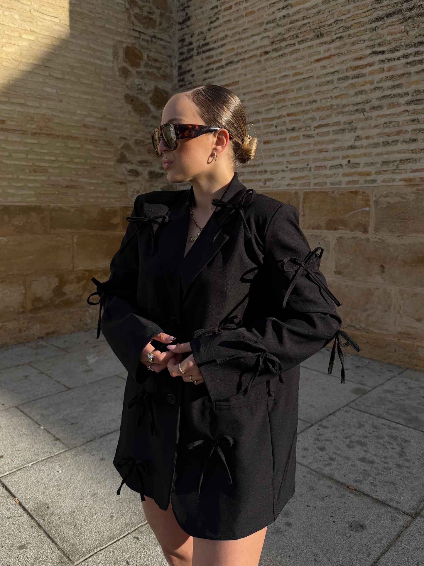 Blazer Bow Negro
