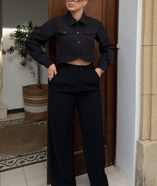 Pantalón Pinza Black