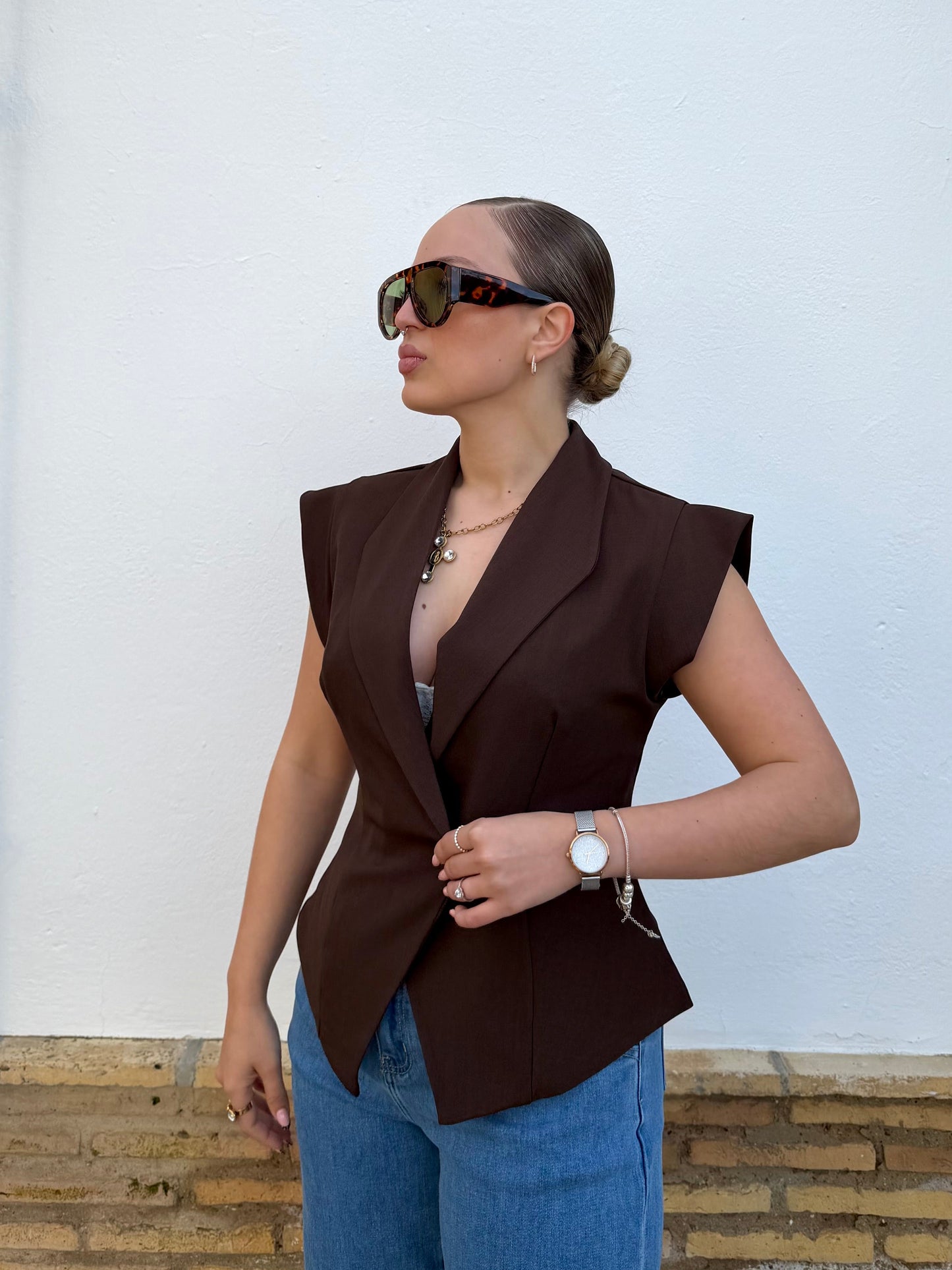 Blazer Valentina Marrón
