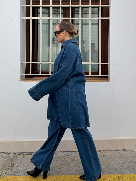 Conjunto Denim Maxi